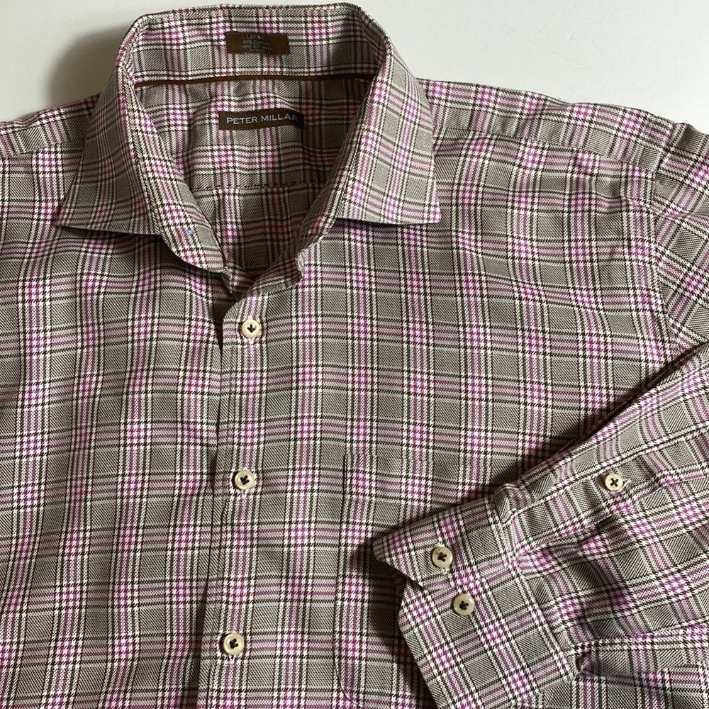 Peter Millar, men’s button-down shirt, size large